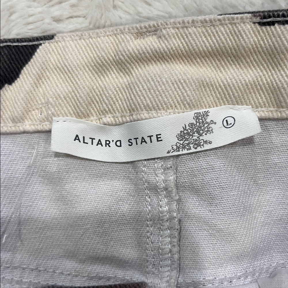 Altar’d State Cow print skirt large - Picture 2 of 7